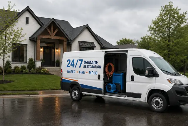Ash Cleanup Services Scottdale, GA service vehicle from Lawrenceville WaterGuard